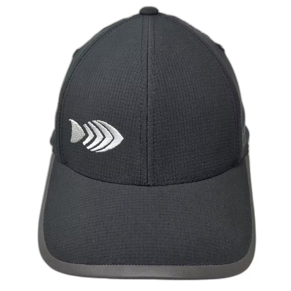 OGIO Baseball Cap Black White Hat Merck Animal Health Fish Logo OS Strapback